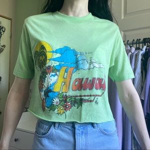 ✨SOLD✨ vintage crop hawaii shirt 🌺